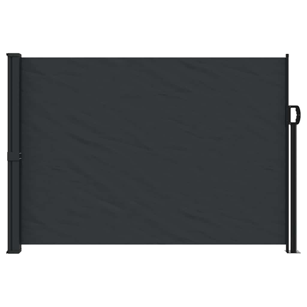 Bočna tenda na uvlačenje crna 140 x 500 cm