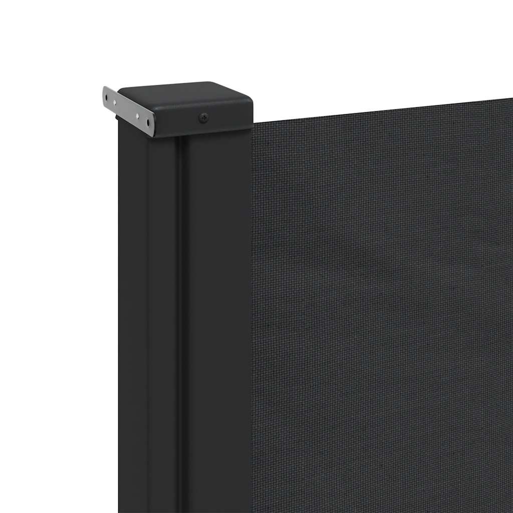 Bočna tenda na uvlačenje crna 140 x 500 cm