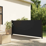 Bočna tenda na uvlačenje crna 140 x 500 cm
