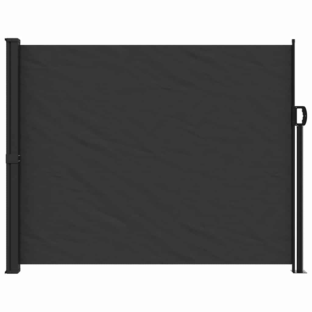 Bočna tenda na uvlačenje crna 160 x 500 cm