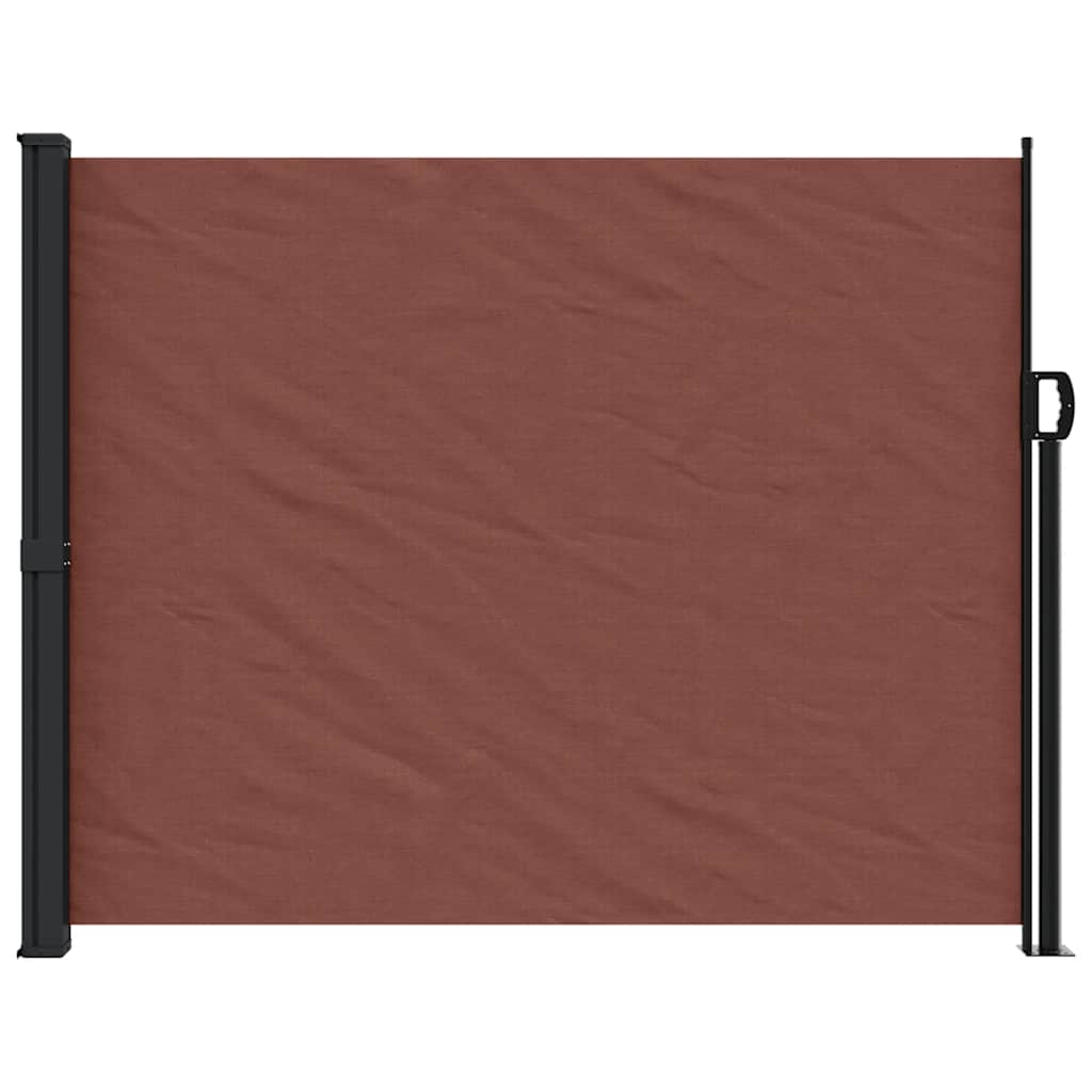 Bočna tenda na uvlačenje smeđa 160 x 500 cm
