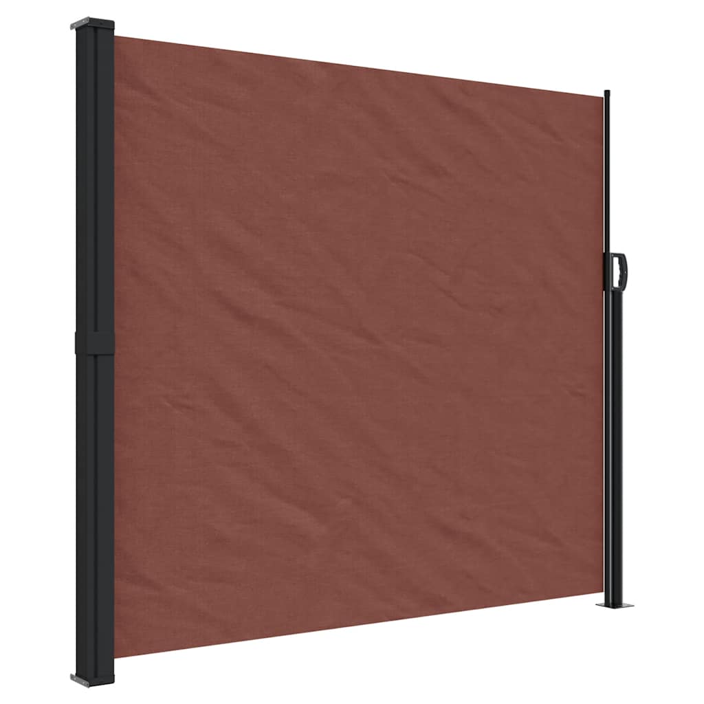 Bočna tenda na uvlačenje smeđa 180 x 500 cm