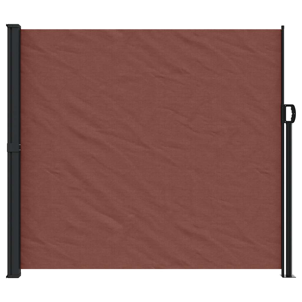 Bočna tenda na uvlačenje smeđa 180 x 500 cm