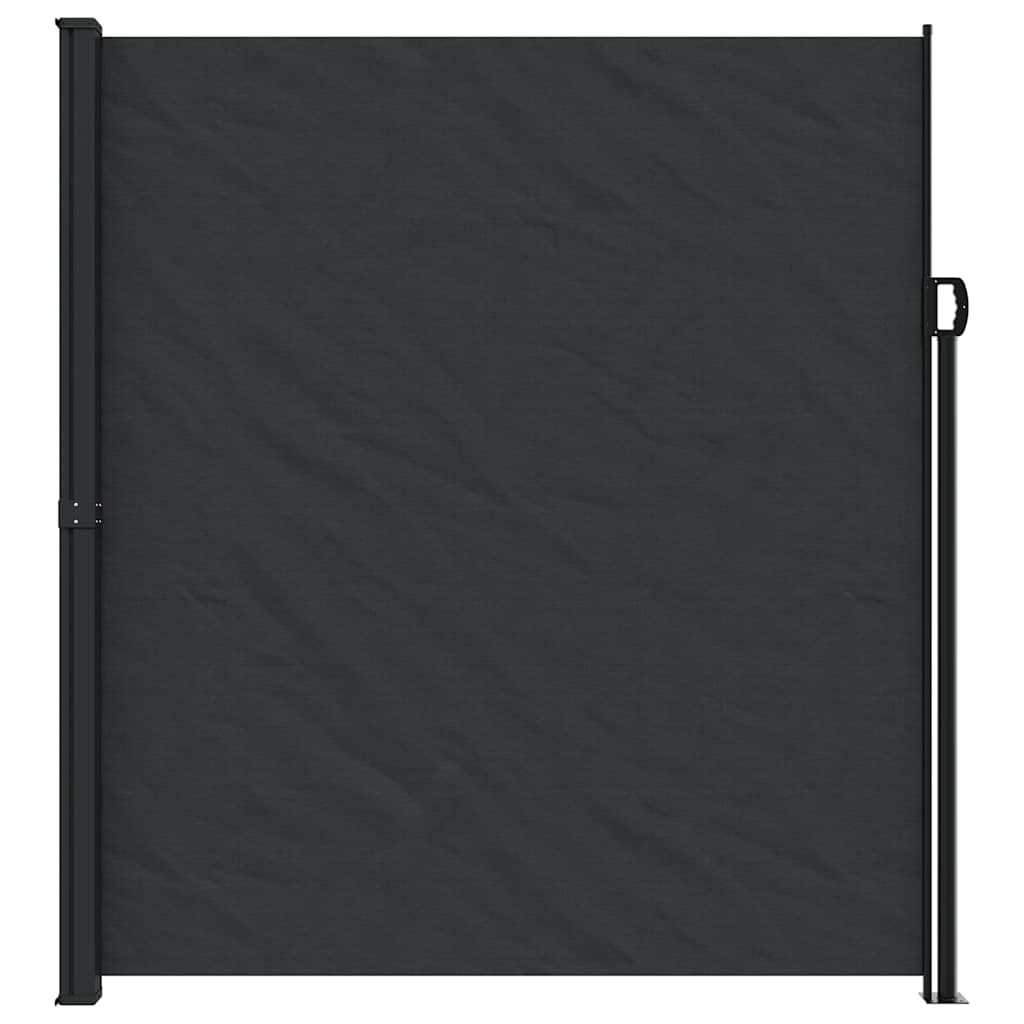 Bočna tenda na uvlačenje crna 220 x 500 cm