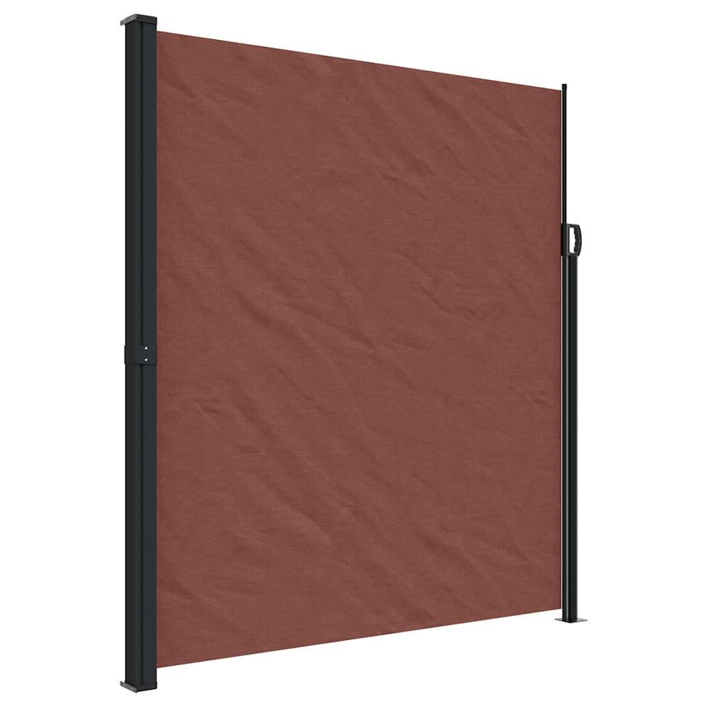 Bočna tenda na uvlačenje smeđa 220 x 500 cm