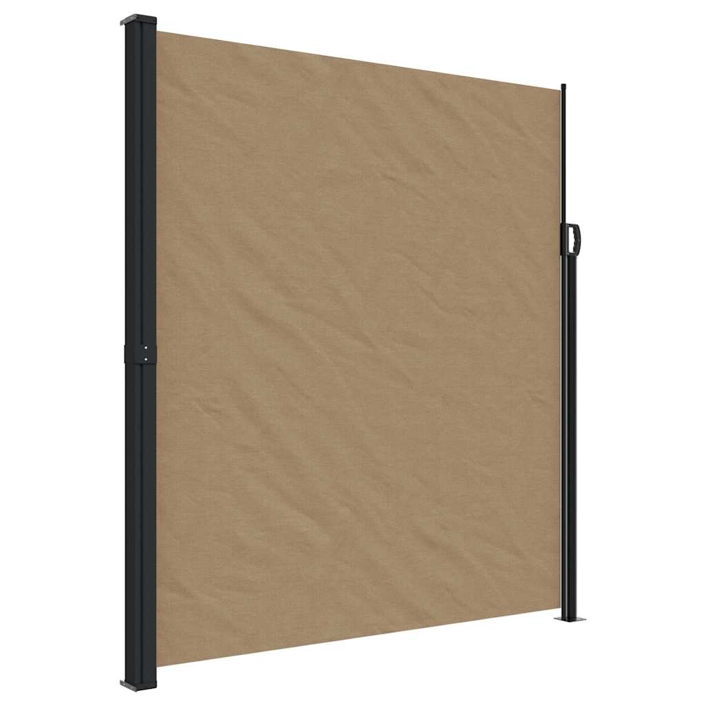 Bočna tenda na uvlačenje smeđesiva 220 x 500 cm