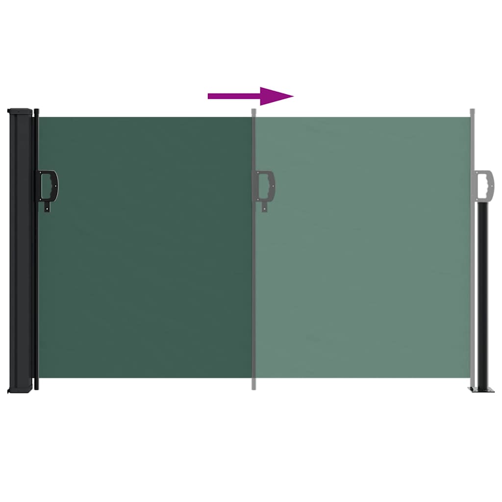 Uvlačiva bočna tenda tamnozelena 120 x 600 cm