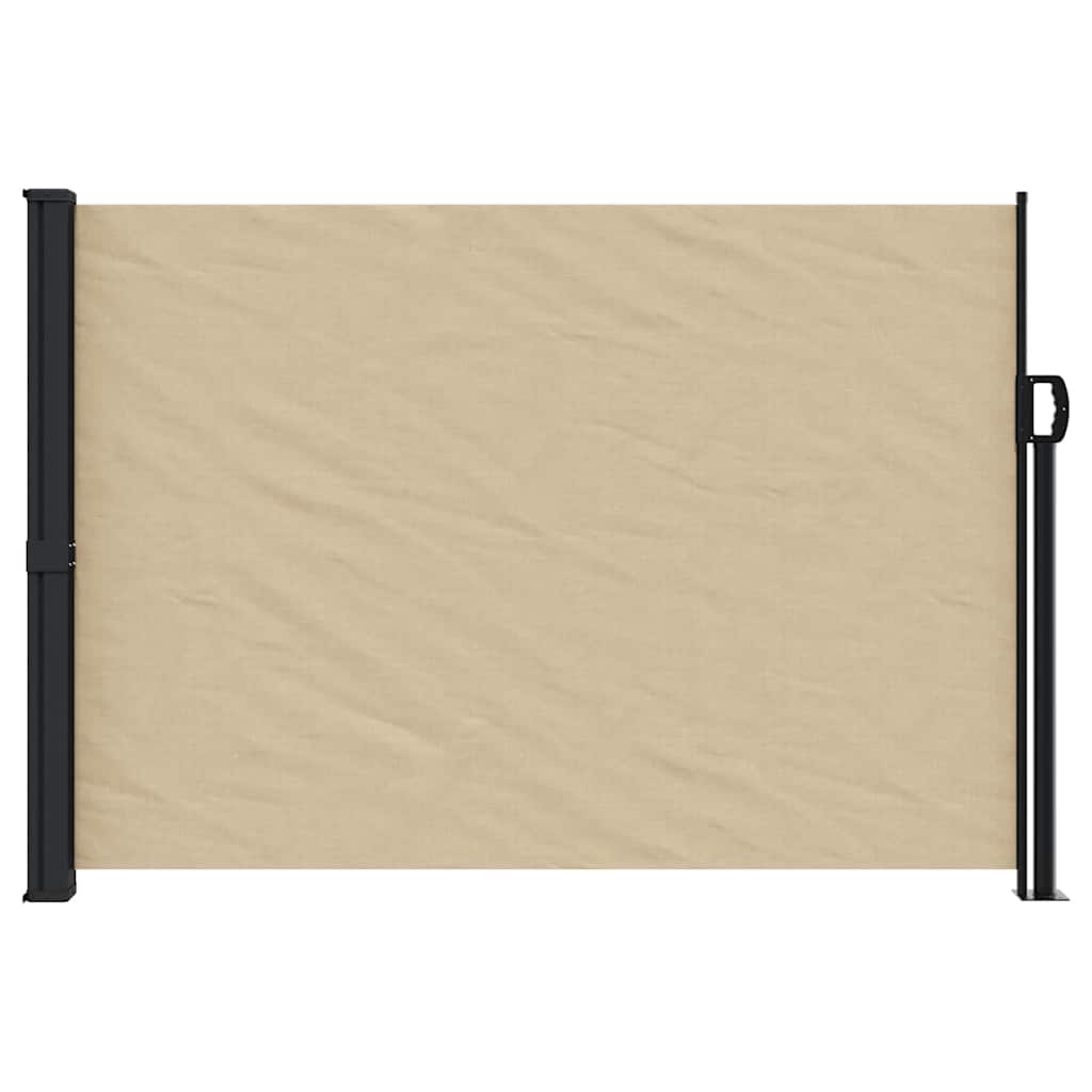 Uvlačiva bočna tenda bež 140 x 600 cm
