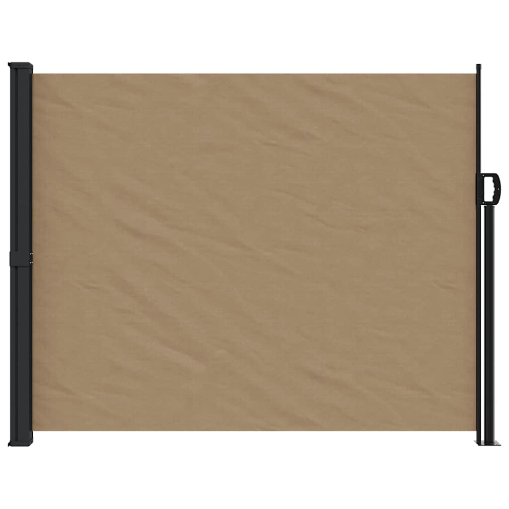 Uvlačiva bočna tenda smeđesiva 160 x 600 cm