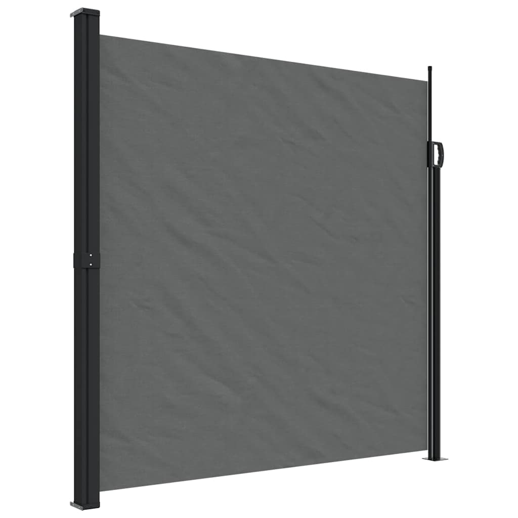 Bočna tenda na uvlačenje antracit 200 x 600 cm
