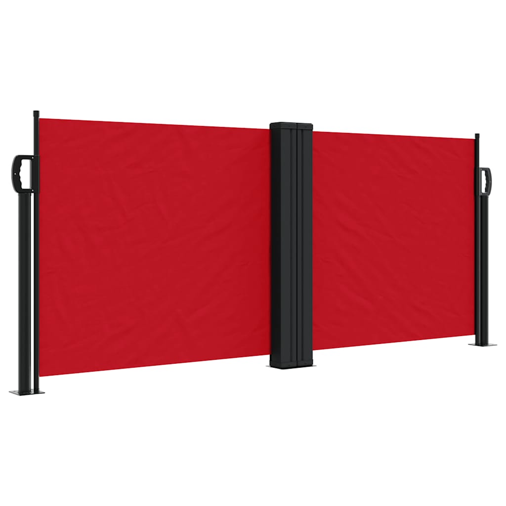 Uvlačiva bočna tenda 100 x 600 cm crvena