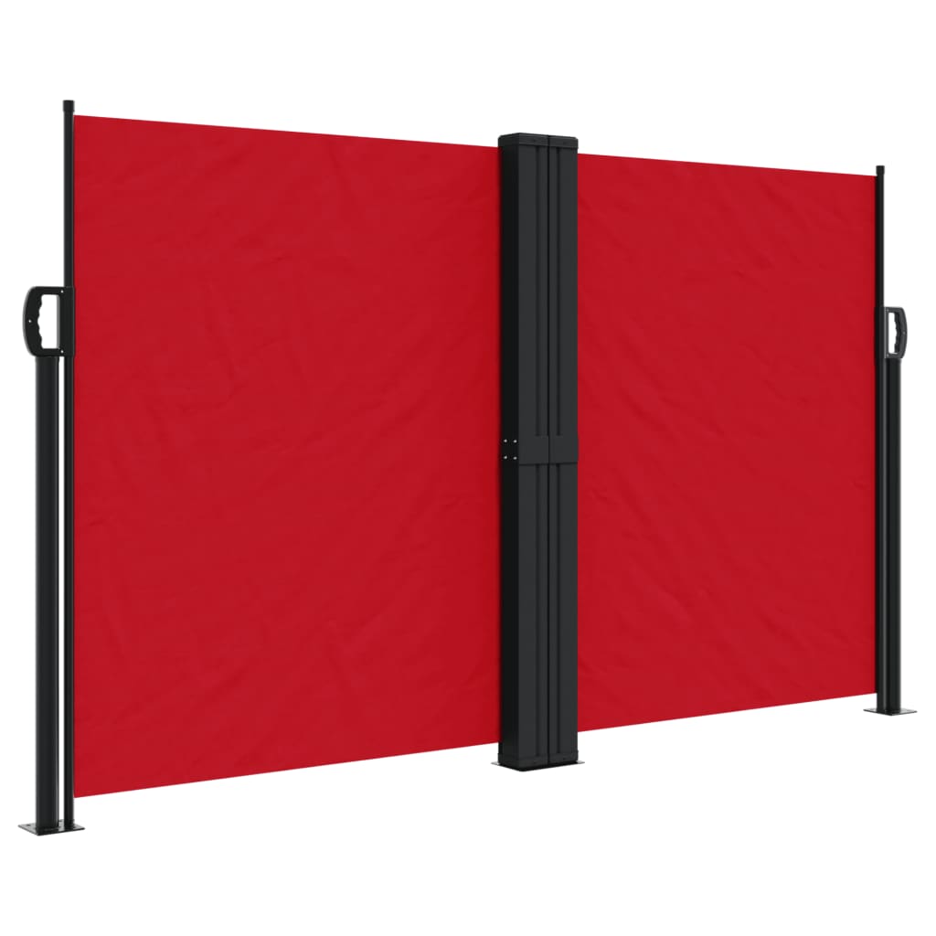 Uvlačiva bočna tenda 140 x 600 cm crvena