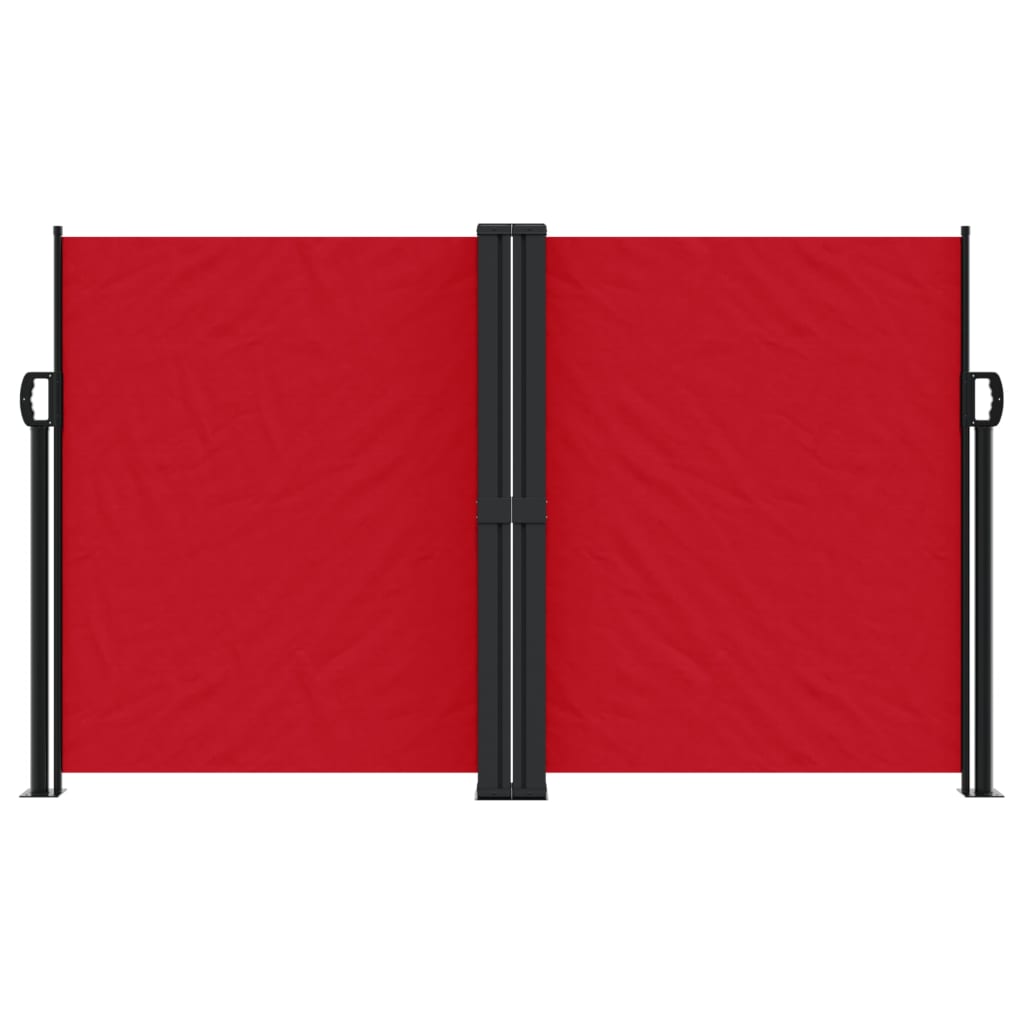 Uvlačiva bočna tenda 140 x 600 cm crvena