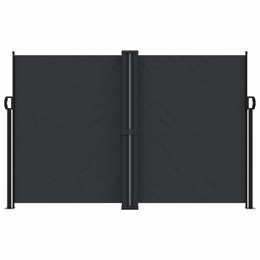 Uvlačiva bočna tenda 160 x 600 cm crna