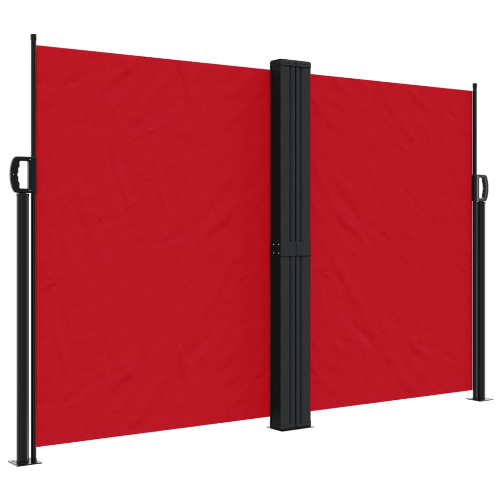 Uvlačiva bočna tenda 160 x 600 cm crvena