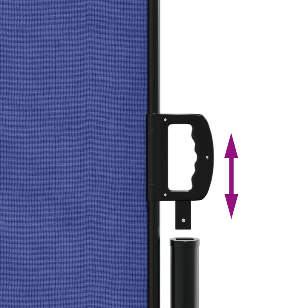 Bočna tenda na uvlačenje plava 180x600 cm