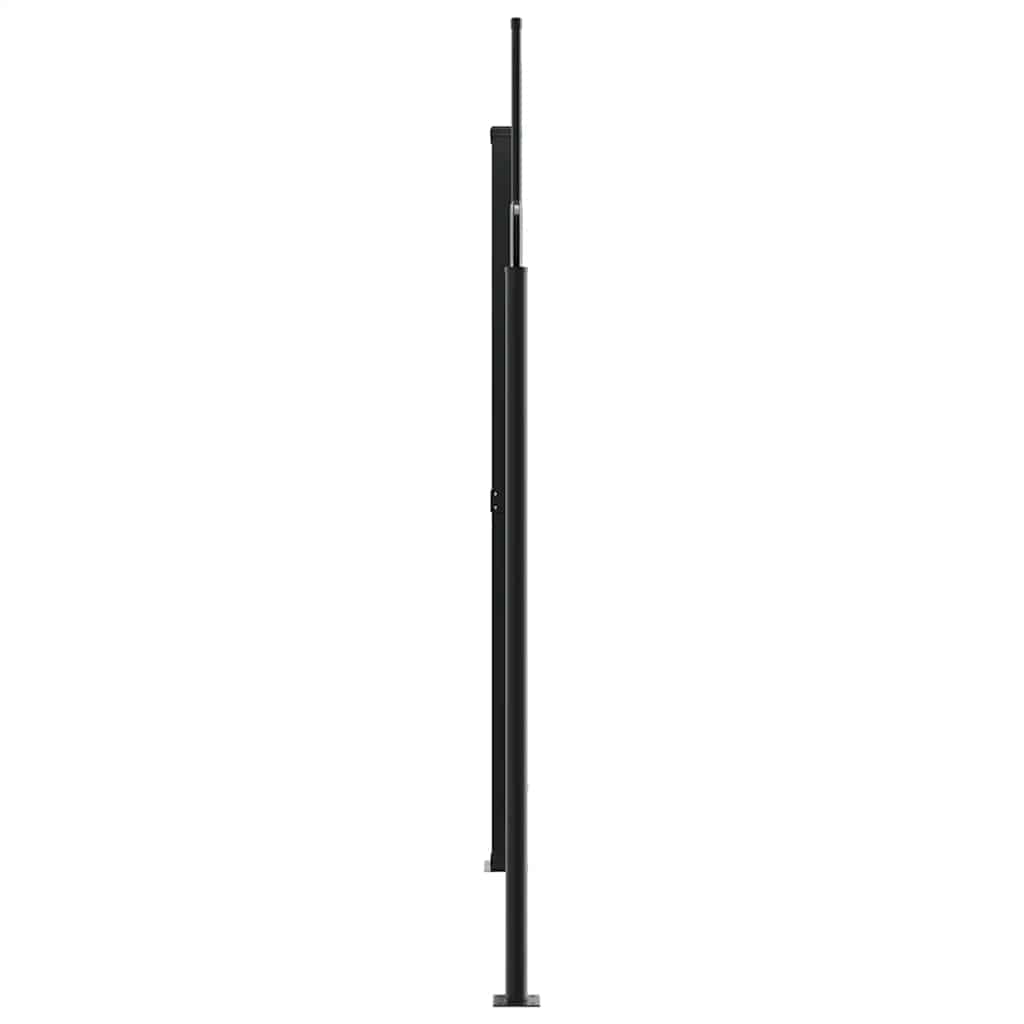Bočna tenda na uvlačenje crna 200 x 600 cm