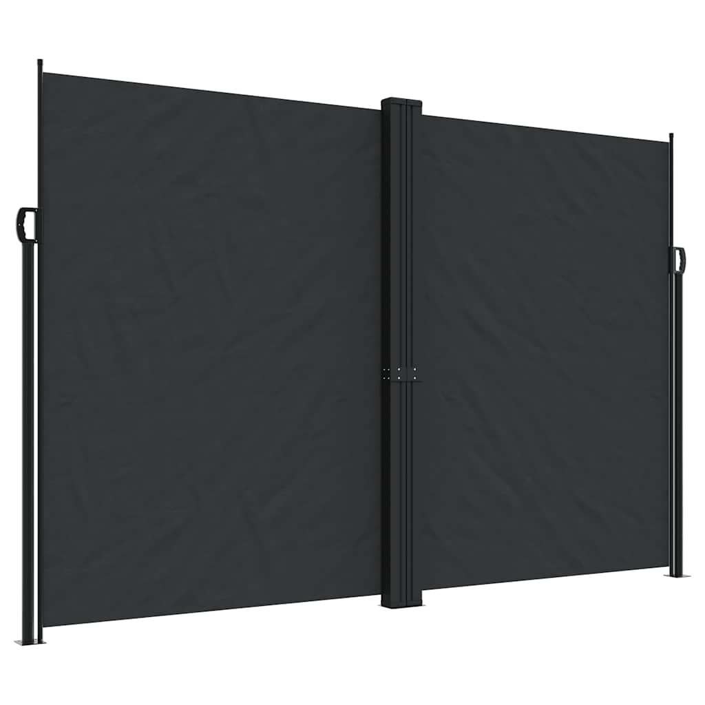 Bočna tenda na uvlačenje crna 220 x 600 cm
