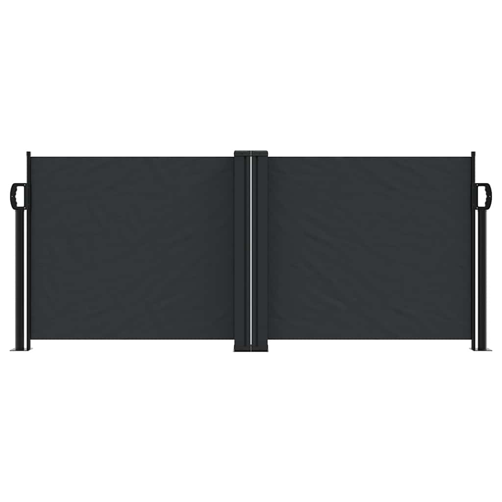 Uvlačiva bočna tenda 100 x 1000 cm crna