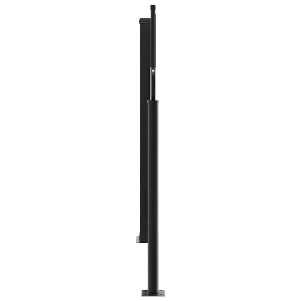 Uvlačiva bočna tenda 100 x 1000 cm crna