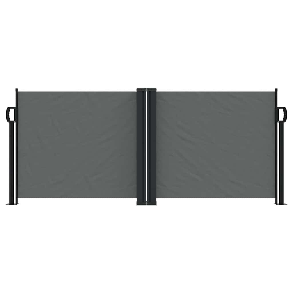 Uvlačiva bočna tenda 100 x 1000 cm antracit