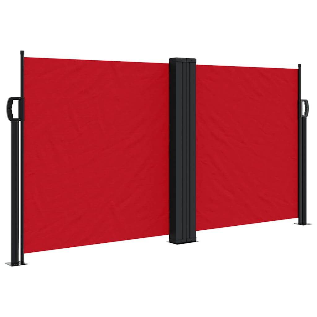 Uvlačiva bočna tenda 120 x 1000 cm crvena