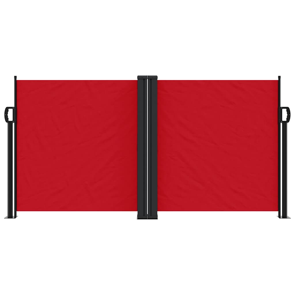 Uvlačiva bočna tenda 120 x 1000 cm crvena