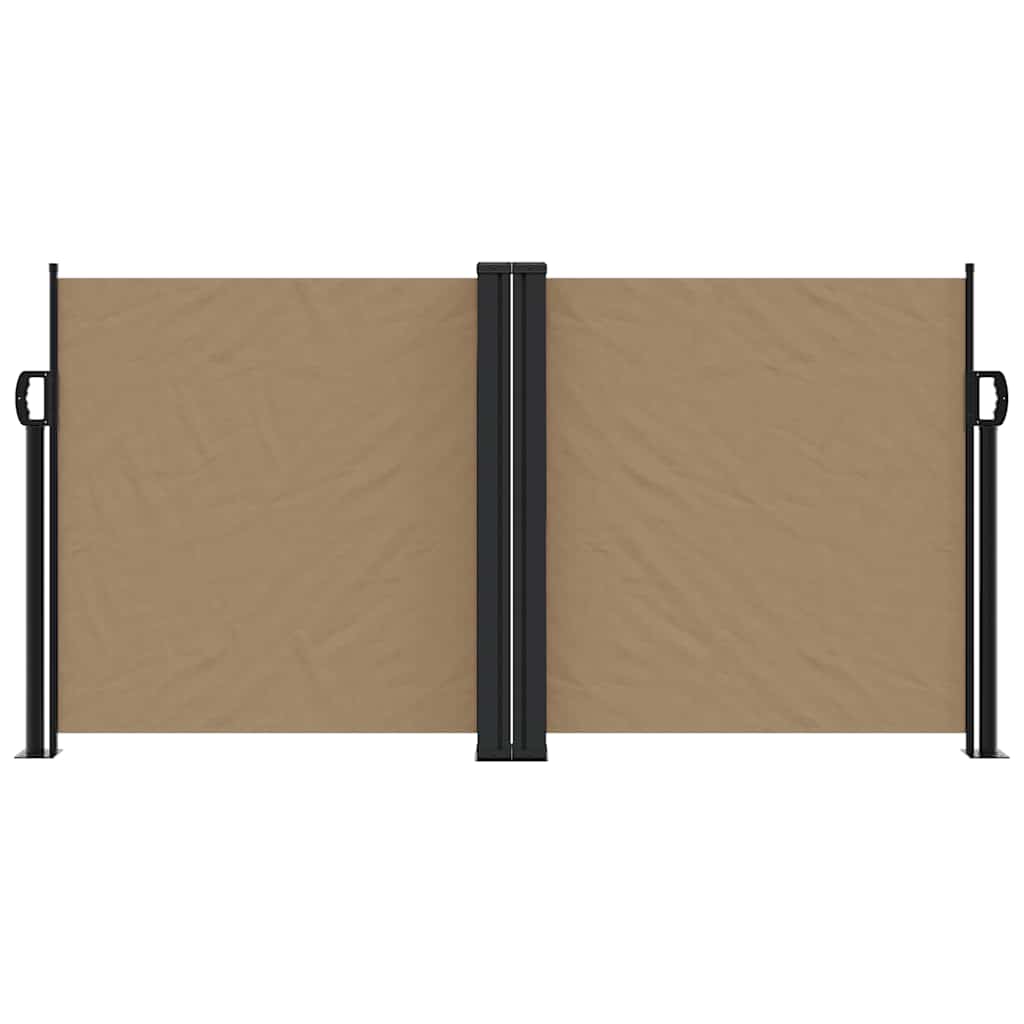 Uvlačiva bočna tenda 120 x 1000 cm smeđesiva