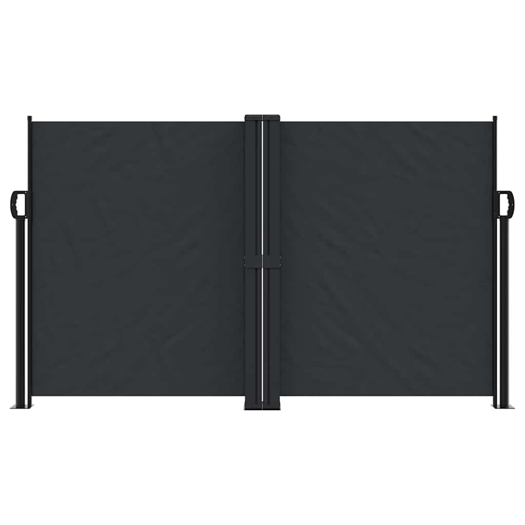 Uvlačiva bočna tenda 140 x 1000 cm crna