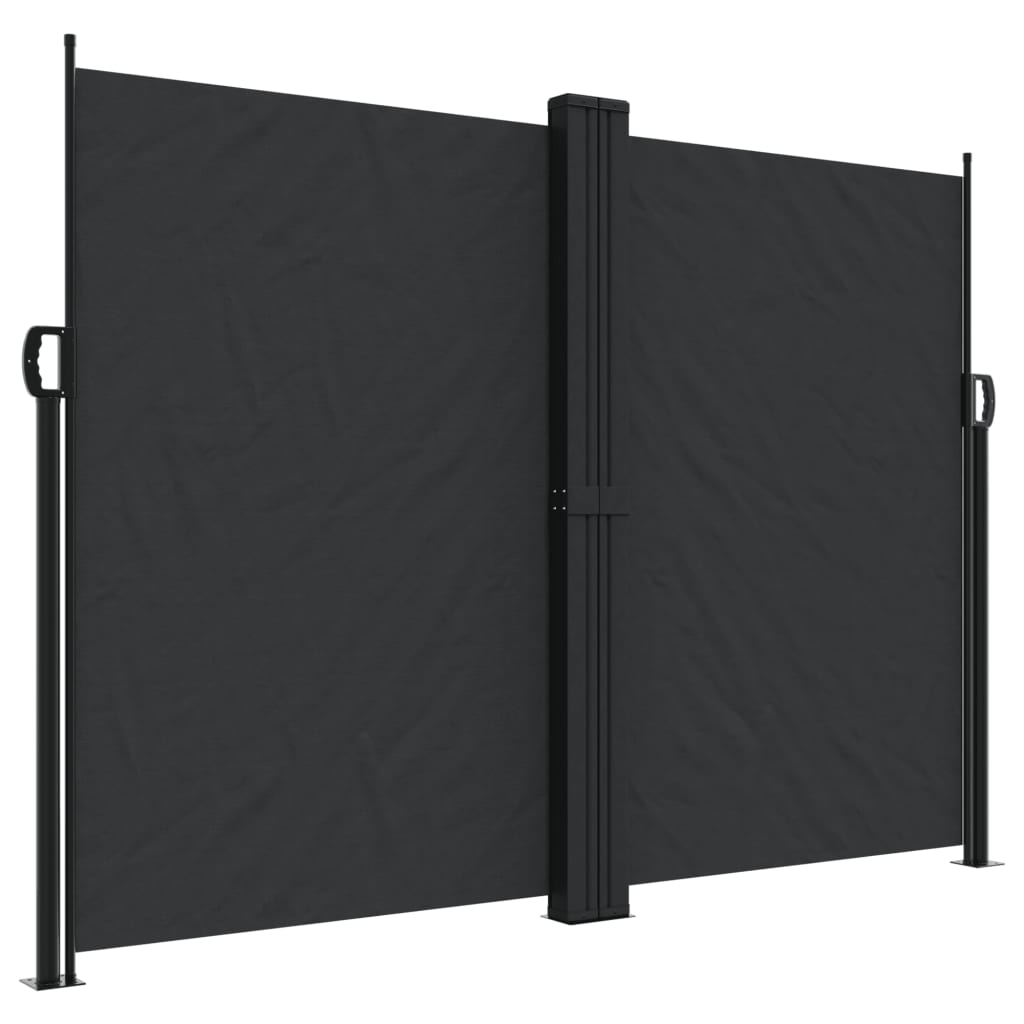 Bočna tenda na uvlačenje crna 180 x 1000 cm