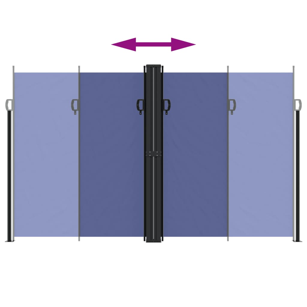 Bočna tenda na uvlačenje plava 200x1000 cm
