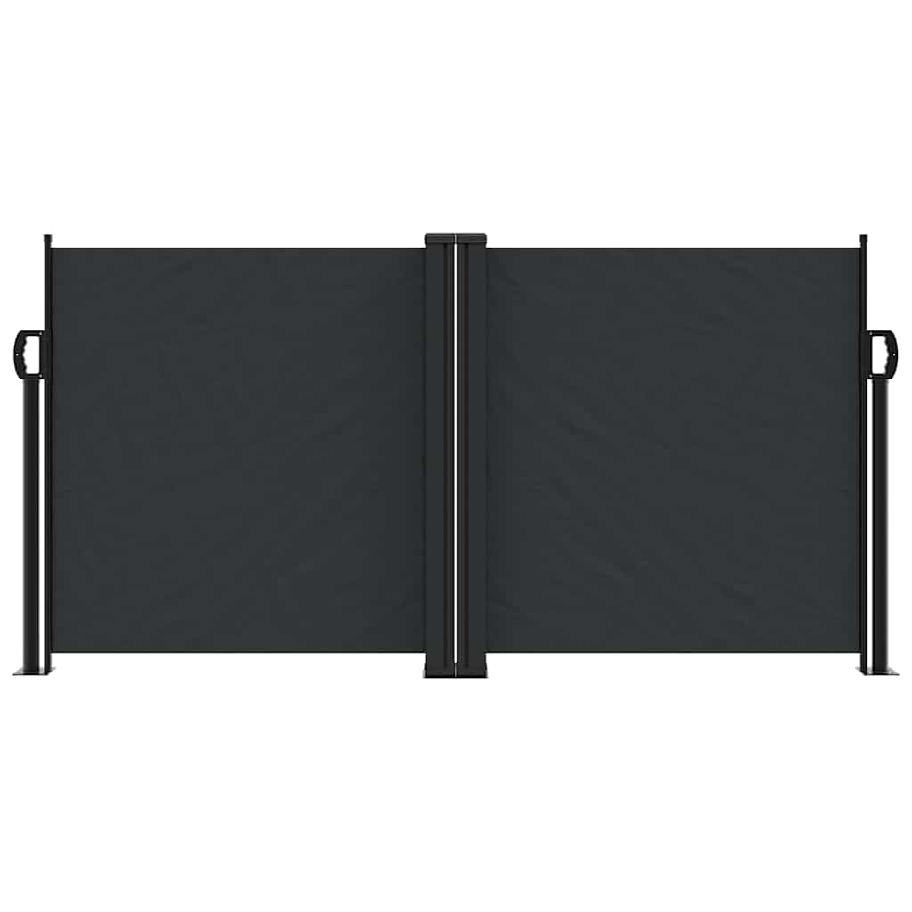 Bočna tenda na uvlačenje crna 120 x 1200 cm