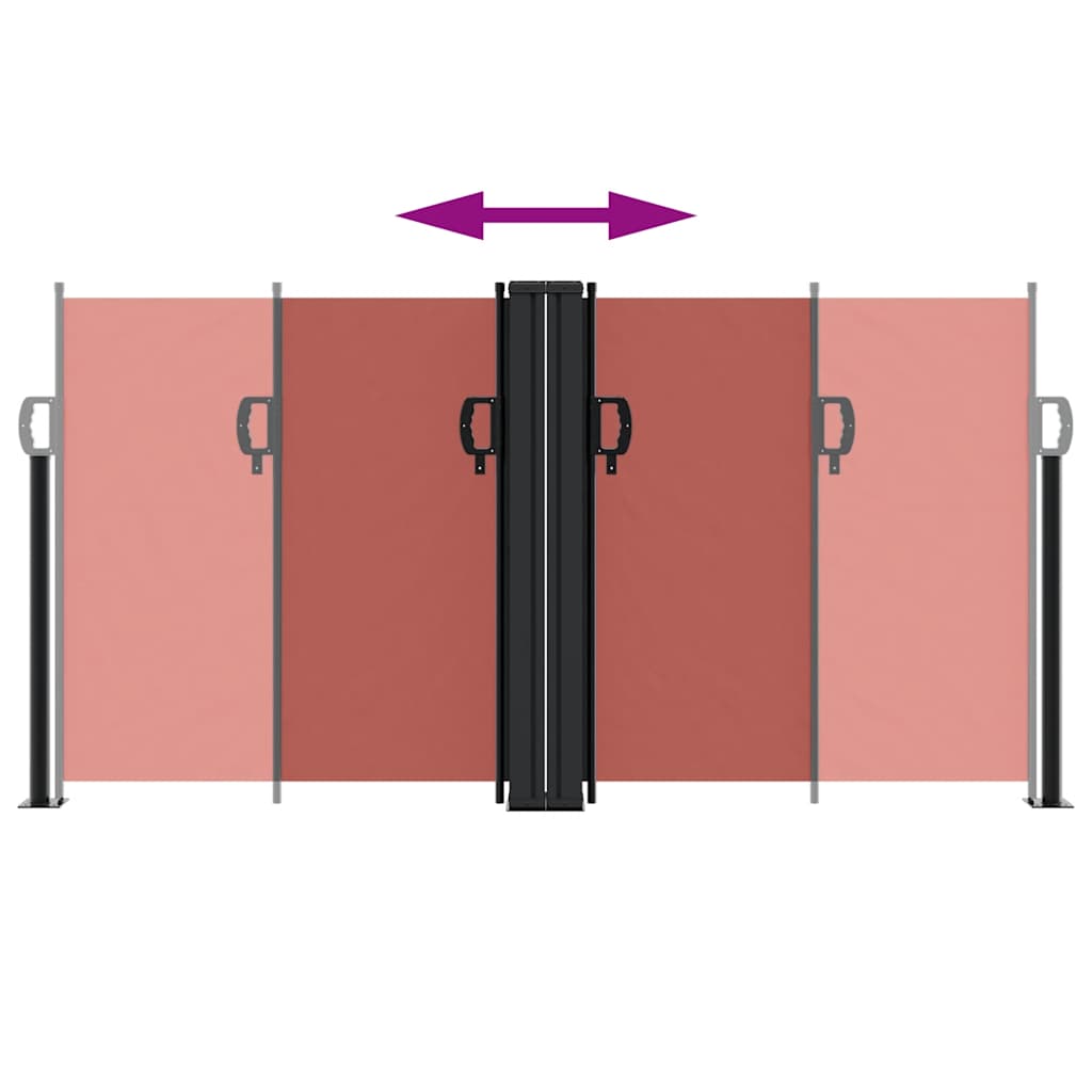 Bočna tenda na uvlačenje terakota 120 x 1200 cm