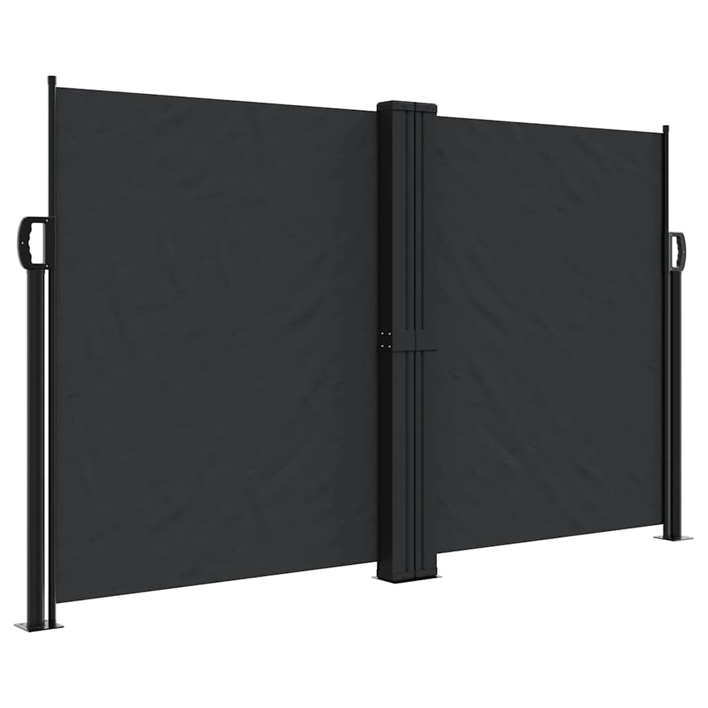 Bočna tenda na uvlačenje crna 140 x 1200 cm