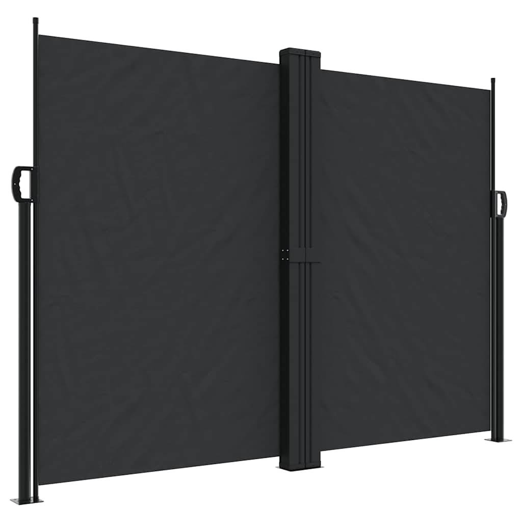 Bočna tenda na uvlačenje crna 180 x 1200 cm