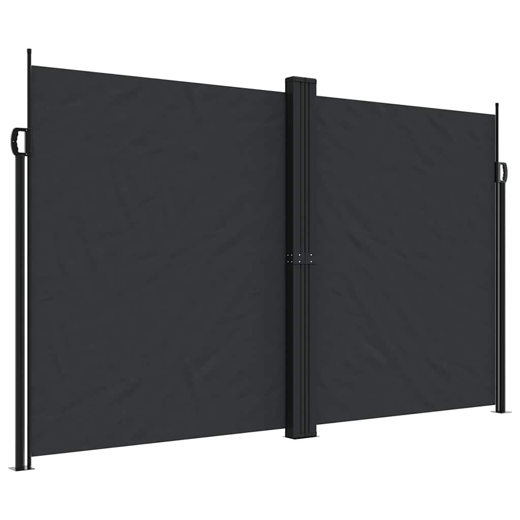 Bočna tenda na uvlačenje crna 200 x 1200 cm