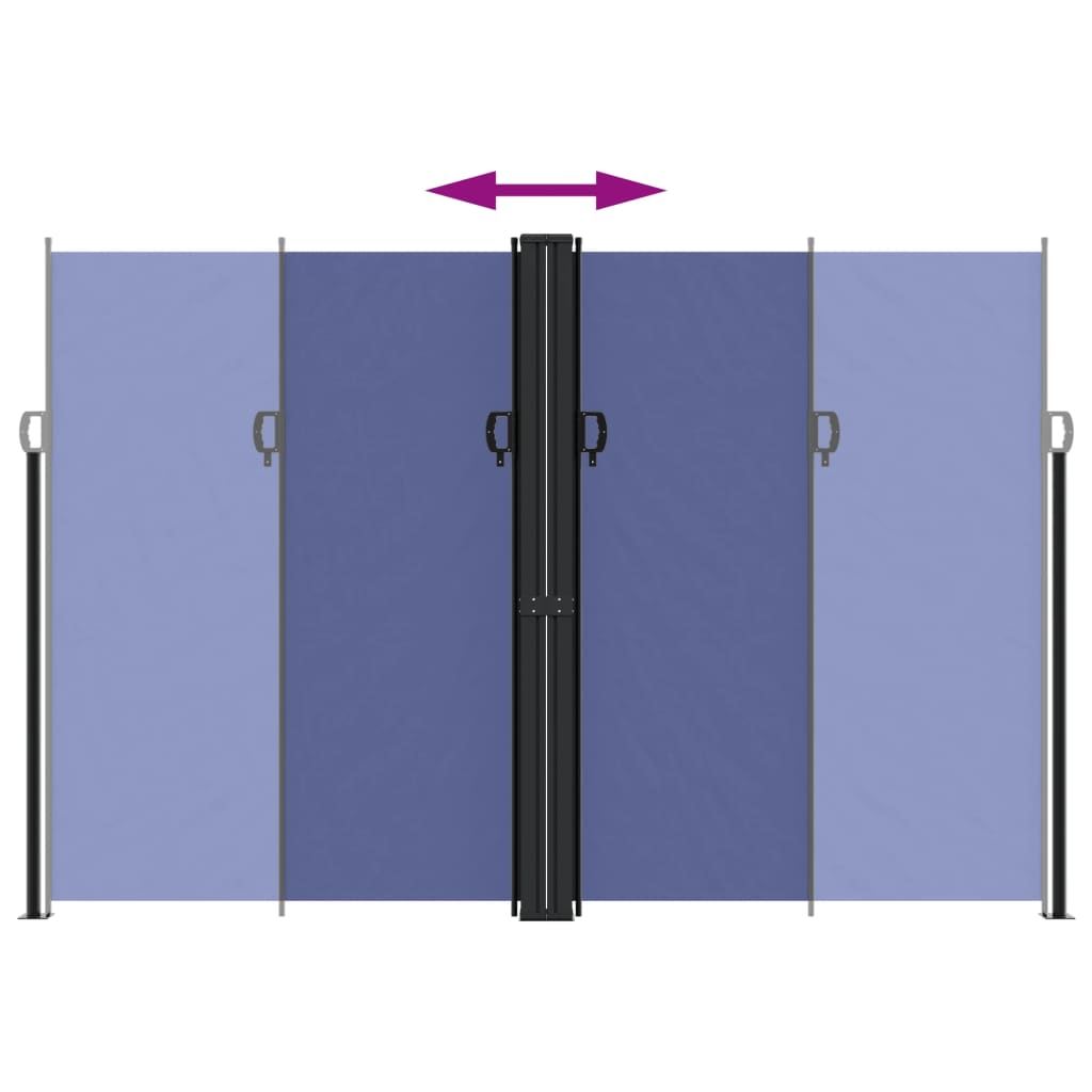 Bočna tenda na uvlačenje plava 220 x 1200 cm