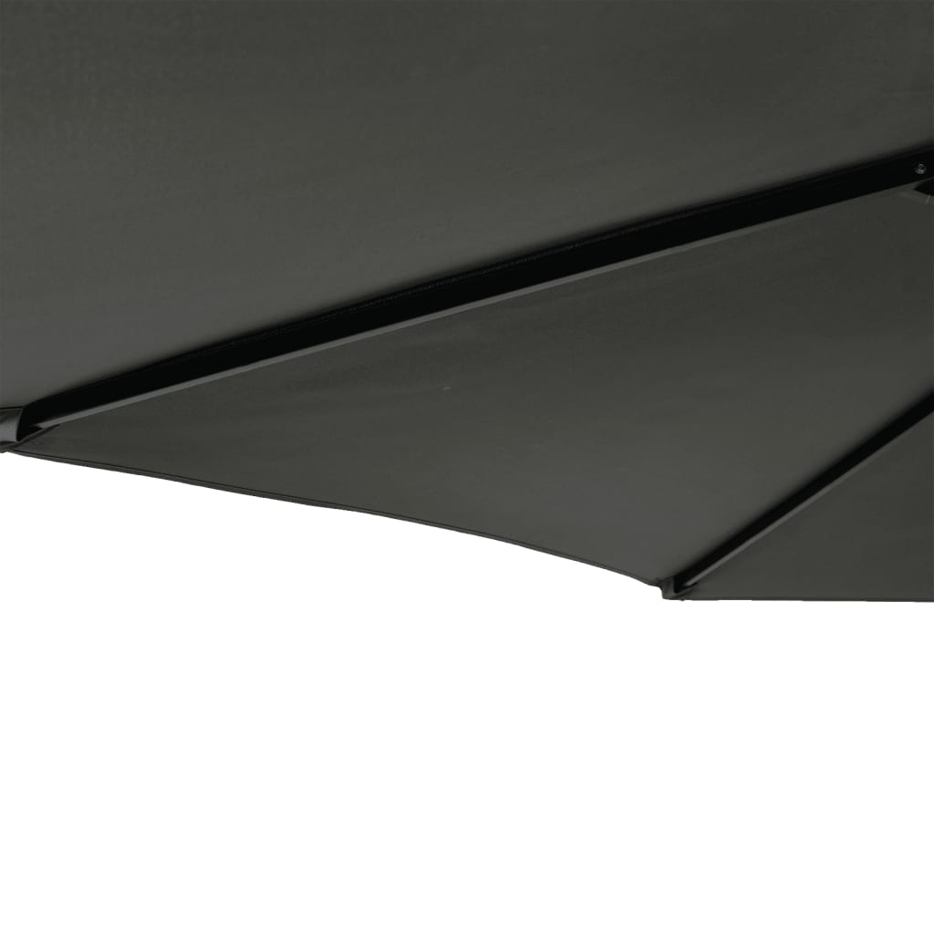 Vrtni suncobran s čeličnom šipkom antracit 225 x 225 x 212 cm