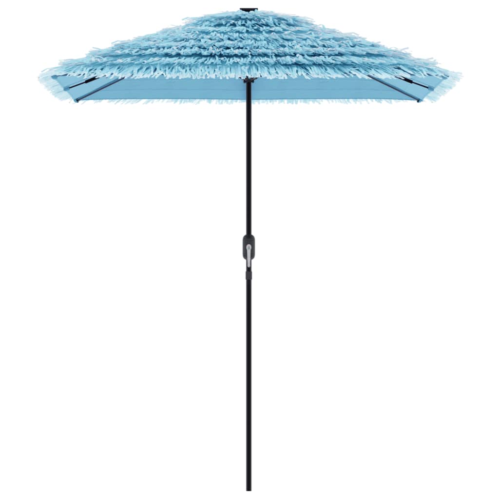 Vrtni suncobran s čeličnom šipkom plavi 300 x 200 x 250 cm