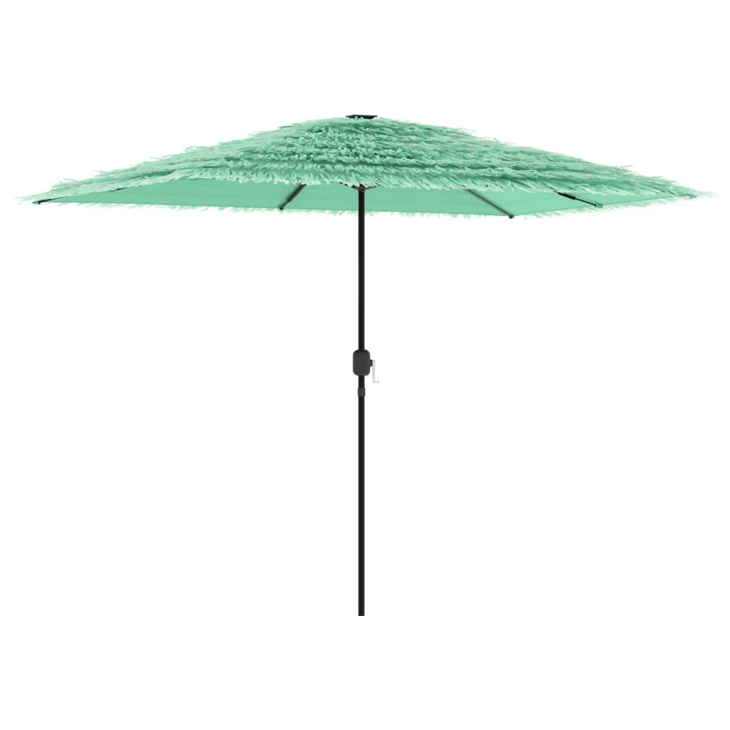 Vrtni suncobran s čeličnom šipkom zeleni 300x200x250 cm
