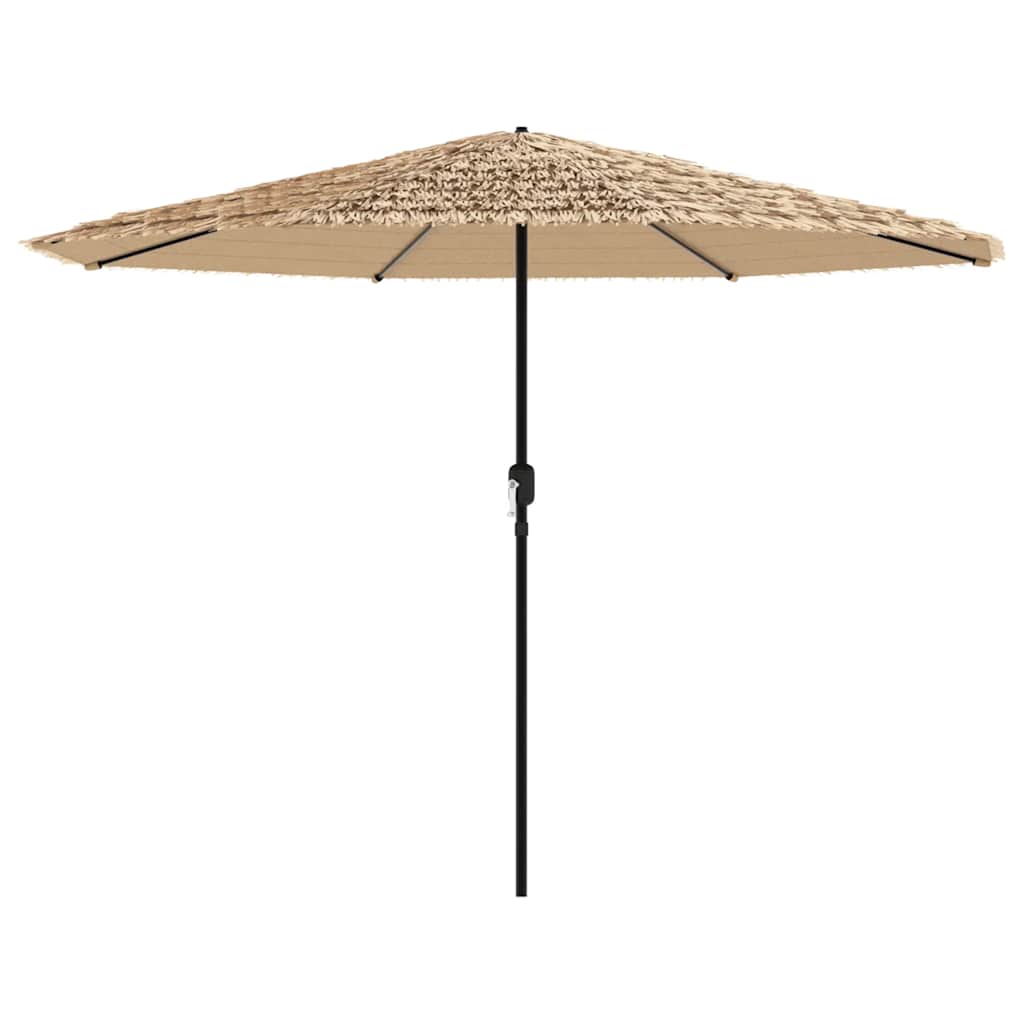Vrtni suncobran s čeličnom šipkom smeđi 324x324x247 cm