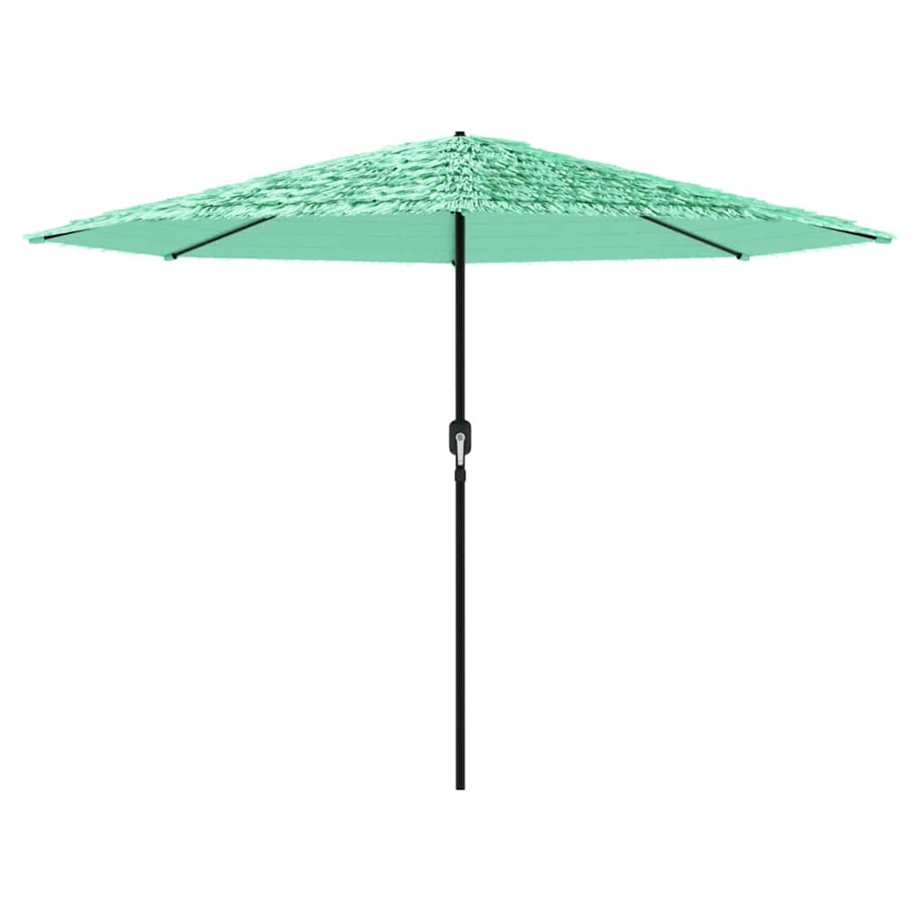 Vrtni suncobran s čeličnom šipkom zeleni 324x324x247 cm