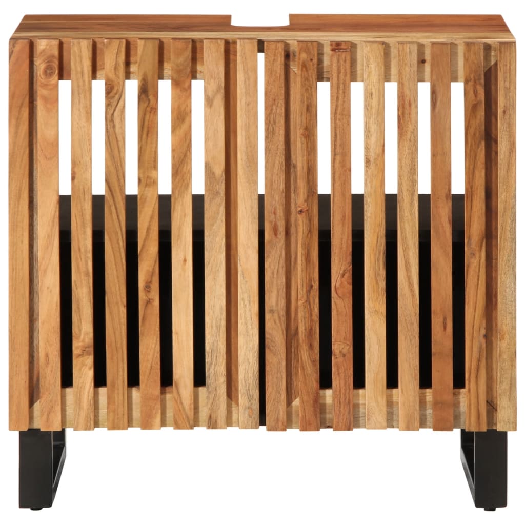 Kupaonski ormarić za umivaonik 62x34x58 cm masivno drvo bagrema