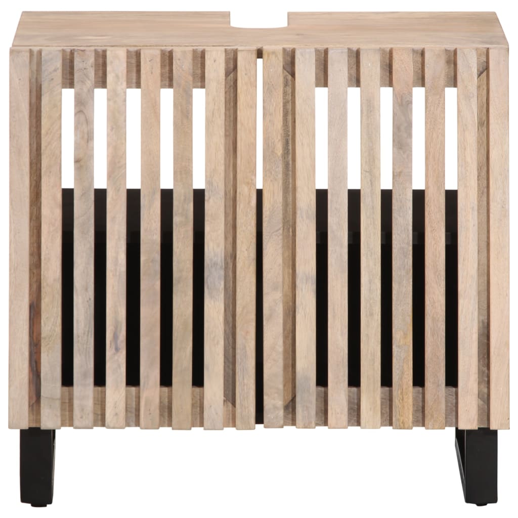 Kupaonski ormarić za umivaonik 62x34x58 cm masivno drvo manga