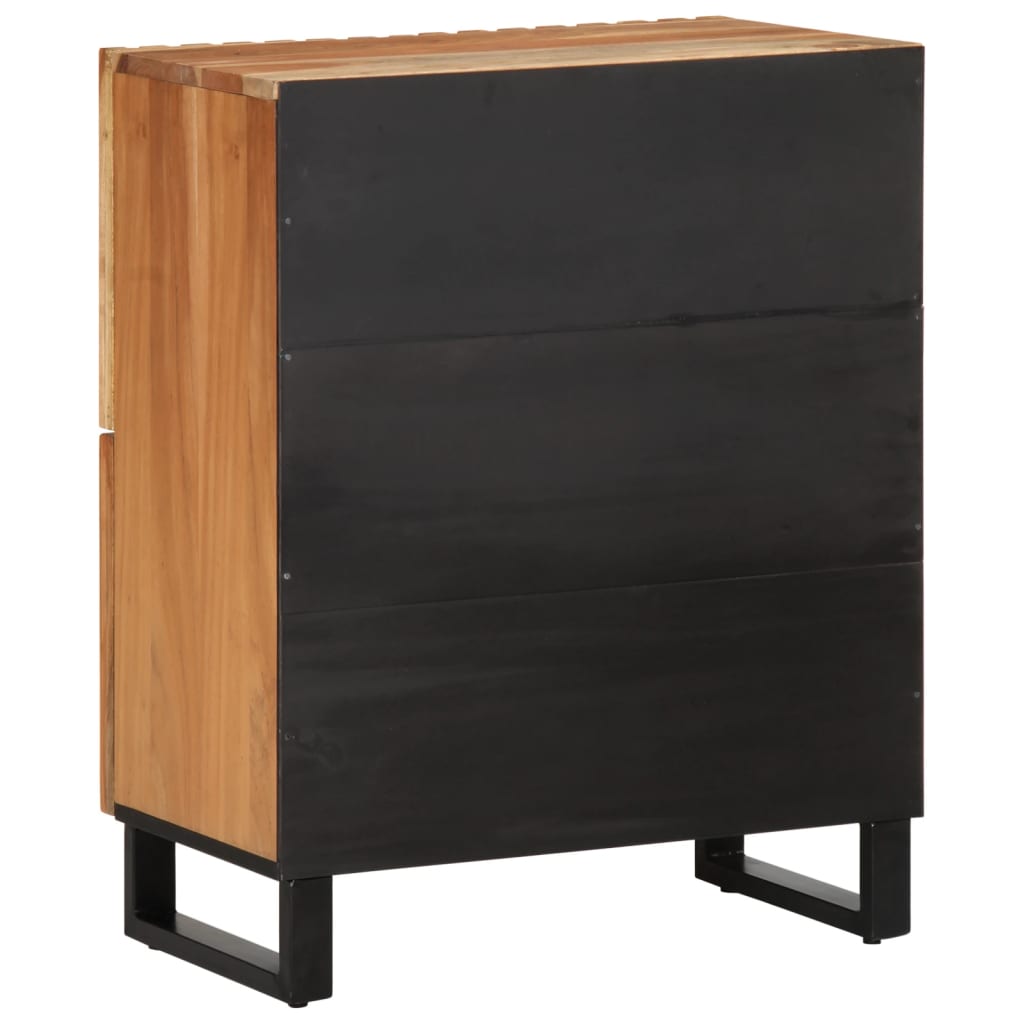 Komoda od masivnog drva bagrema 60 x 34 x 75 cm