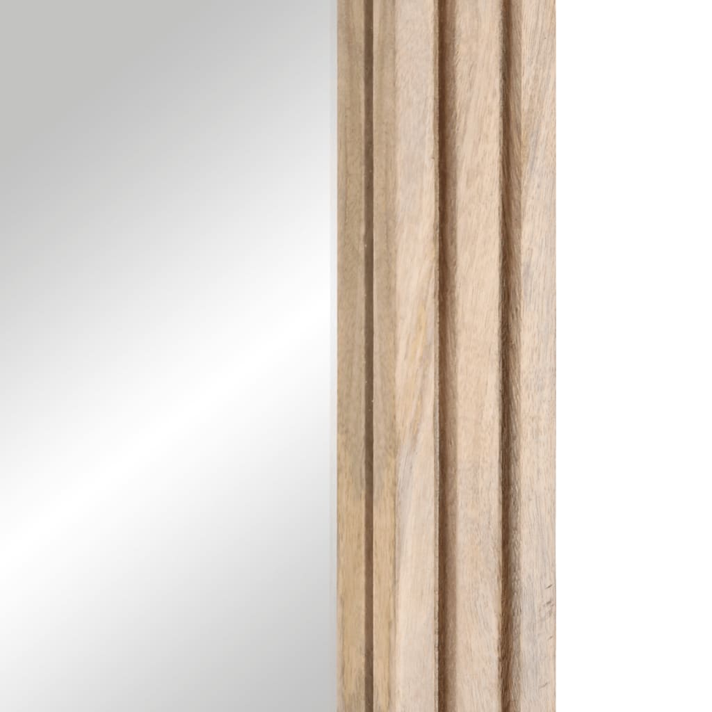 Kupaonsko ogledalo 50 x 70 cm masivno drvo manga i staklo