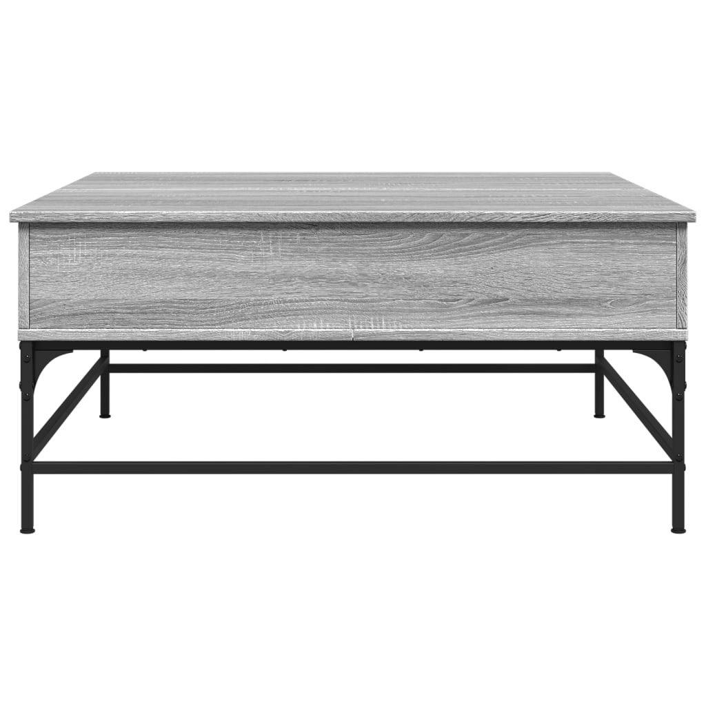 Stolić za kavu siva boja hasta 95 x 95 x 45 cm od drva i metala