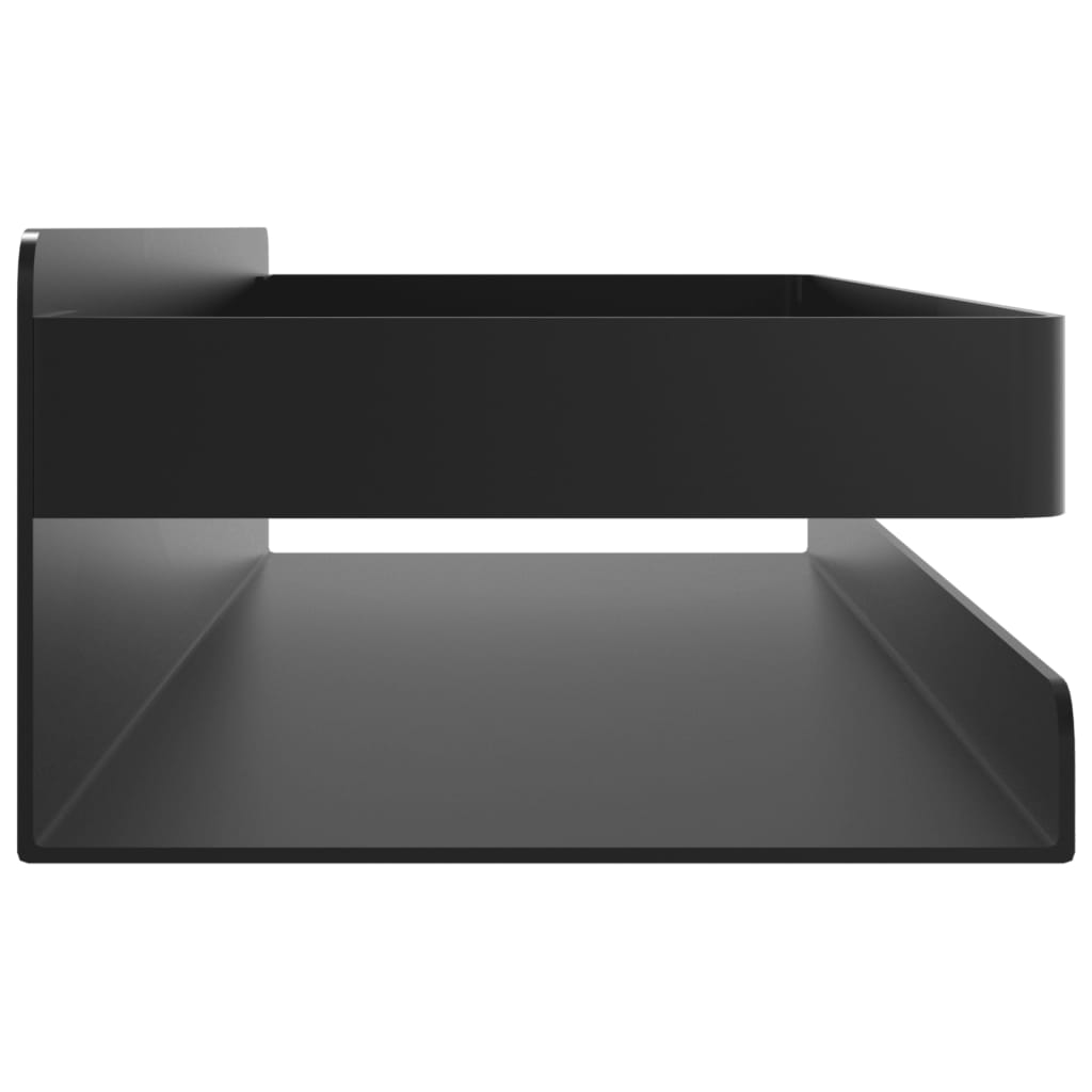 Polica za tuš mat crna 30x10x6 cm brušeni nehrđajući čelik 304