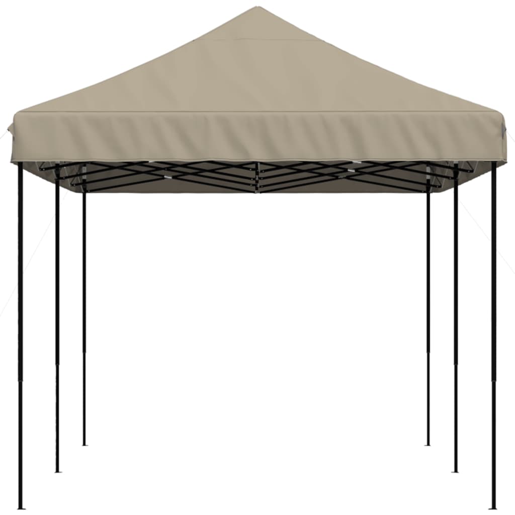 Sklopivi prigodni šator za zabave smeđesivi 580x292x315 cm