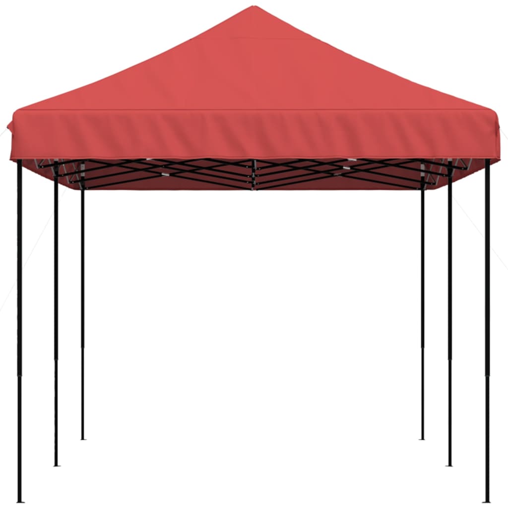 Sklopivi prigodni šator za zabave bordo 580x292x315 cm